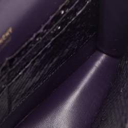 Givenchy Plum Snakeskin 4G Chain Clutch