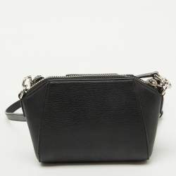 Givenchy Black Leather Micro Antigona Shoulder Bag