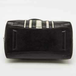 Givenchy Black/White Leather Medium Antigona Satchel