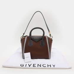 Givenchy Brown/Grey Leather Small Antigona Satchel