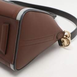 Givenchy Brown/Grey Leather Small Antigona Satchel