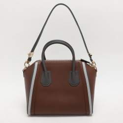 Givenchy Brown/Grey Leather Small Antigona Satchel