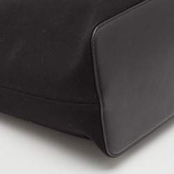 Givenchy Black Canvas and Leather Antigona Shopper Tote