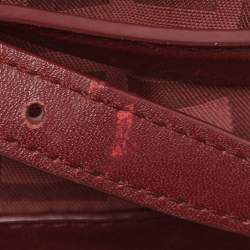 Givenchy Burgundy Canvas and Leather Satchel