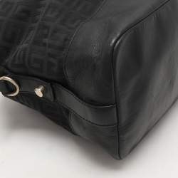 Givenchy Black Canvas and Leather Satchel