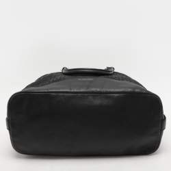 Givenchy Black Canvas and Leather Satchel