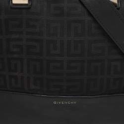 Givenchy Black Canvas and Leather Satchel
