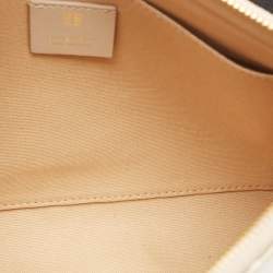 Givenchy Beige Monogram Coated Canvas Logo Detail 4G Pouch
