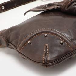 Givenchy Brown Leather Knot Detail Chain Shoulder Bag