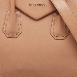 Pre Owned Givenchy Beige Leather Medium Antigona Satchel