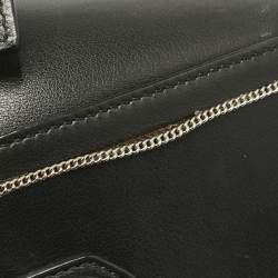 Givenchy Black Leather Mini Chain Embellished Antigona Satchel