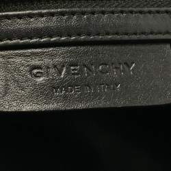 Givenchy Black Croc Embossed Leather Medium Antigona Satchel