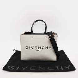 Givenchy White Canvas Small G Tote