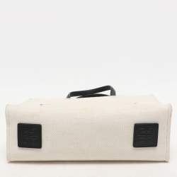 Givenchy White Canvas Small G Tote