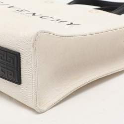 Givenchy White Canvas Small G Tote