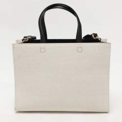 Givenchy White Canvas Small G Tote