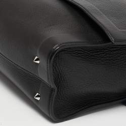 Givenchy Black Leather Shark Tooth Top Handle Bag