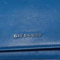 Givenchy Blue Leather Pandora Wallet on Chain