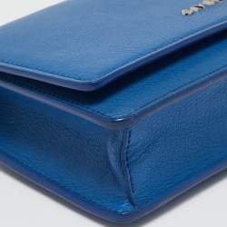 Givenchy Blue Leather Pandora Wallet on Chain
