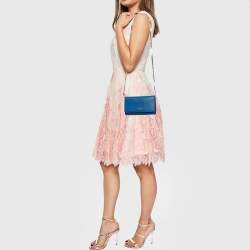 Givenchy Blue Leather Pandora Wallet on Chain