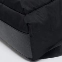 Givenchy Black Leather and Nylon Lion Print Backpack