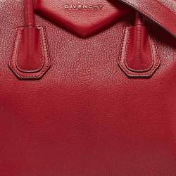Givenchy Red Leather Small Antigona Satchel