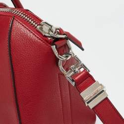 Givenchy Red Leather Small Antigona Satchel