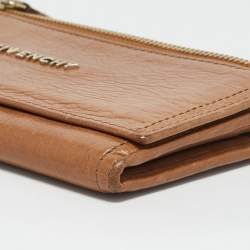 Givenchy Brown Leather Flap Continental Wallet