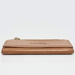 Givenchy Brown Leather Flap Continental Wallet