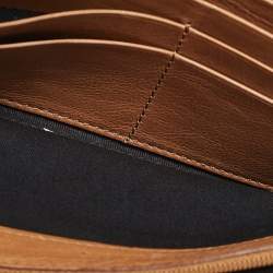 Givenchy Brown Leather Flap Continental Wallet