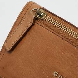 Givenchy Brown Leather Flap Continental Wallet