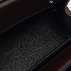 Givenchy Burgundy Leather Mini Horizon Top Handle Bag