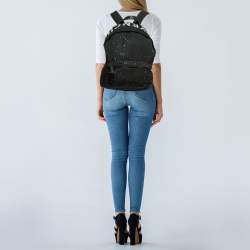 Givenchy Black/White Nylon Splatter Urban Backpack