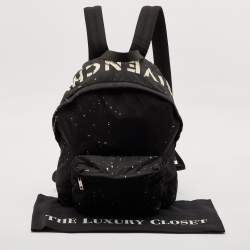 Givenchy Black/White Nylon Splatter Urban Backpack