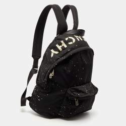 Givenchy Black/White Nylon Splatter Urban Backpack