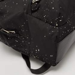 Givenchy Black/White Nylon Splatter Urban Backpack