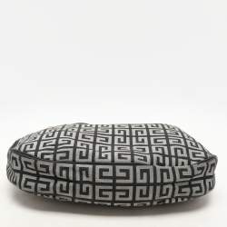 Givenchy Grey/Black Monogram Canvas and Leather Hobo
