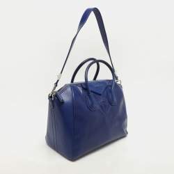 Givenchy Blue Leather 3D Stud Antigona Satchel