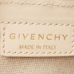 Givenchy Beige Monogram Canvas and Leather Small Cut Out Chain Bag 