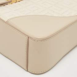 Givenchy Beige Monogram Canvas and Leather Small Cut Out Chain Bag 