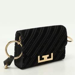 Givenchy Black Velvet Nano Eden Shoulder Bag