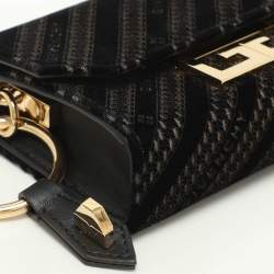 Givenchy Black Velvet Nano Eden Shoulder Bag