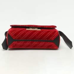 Givenchy Red Velvet Mini Eden Shoulder Bag