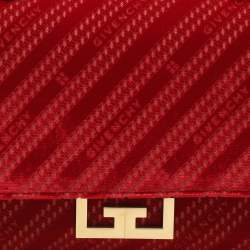 Givenchy Red Velvet Mini Eden Shoulder Bag