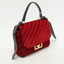 Givenchy Red Velvet Mini Eden Shoulder Bag