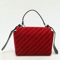 Givenchy Red Velvet Mini Eden Shoulder Bag