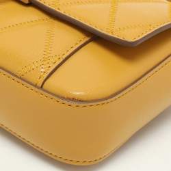 Givenchy Yellow Leather GV3 Crossbody Bag