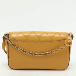 Givenchy Yellow Leather GV3 Crossbody Bag