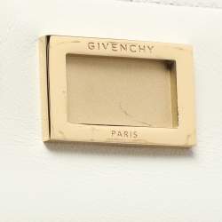 Givenchy White Leather Mini Eden Top Handle Bag