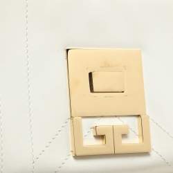 Givenchy White Leather Mini Eden Top Handle Bag